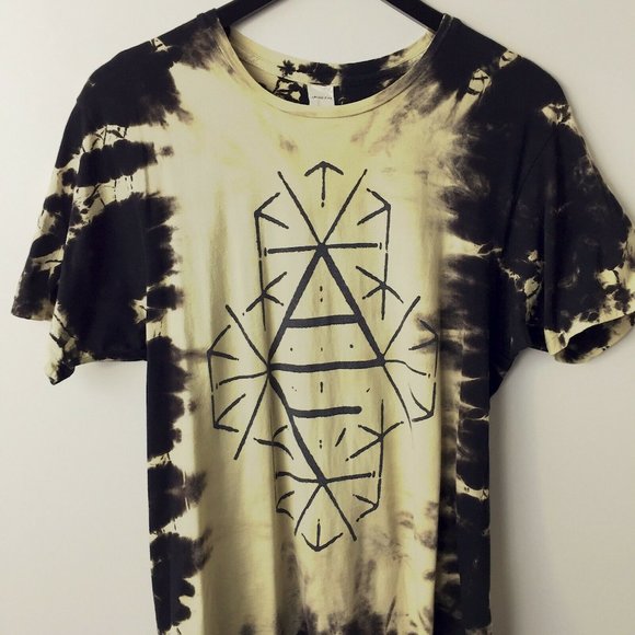 Hot Topic Tops Arcade Fire T Shirt Made In Usa Graphic Tee Bleach Modern Yellow S Poshmark